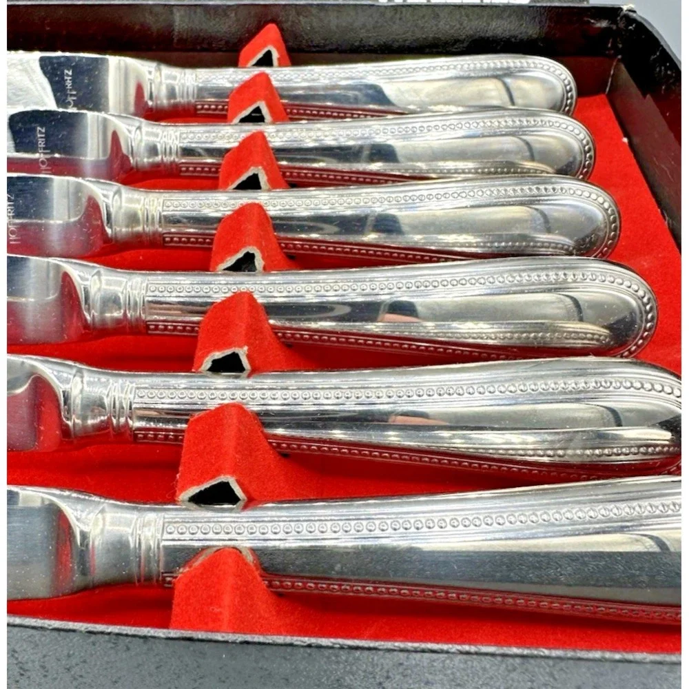 Set of 6 HOFFRITZ piston handle Knives Mint Condition